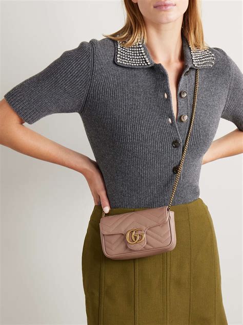 gucci marmont super mini grey|gucci marmont super mini crossbody.